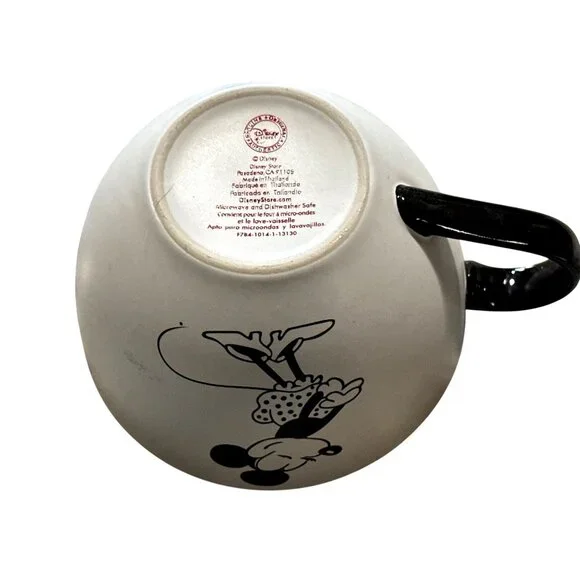 Minnie Mouse Black White Red Mug Disney Vintage Glam Desk Decor Old Hollywood - Picture 8 of 9